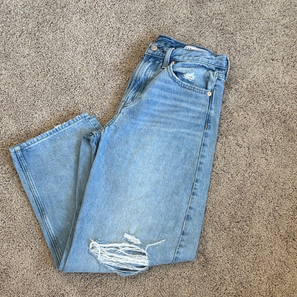 GAP Light Blue Barrel Leg Jeans